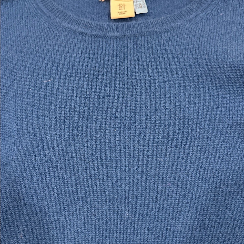 Adrienne Vittadini crew neck 100% cashmere sweater sz S - Picture 6 of 6